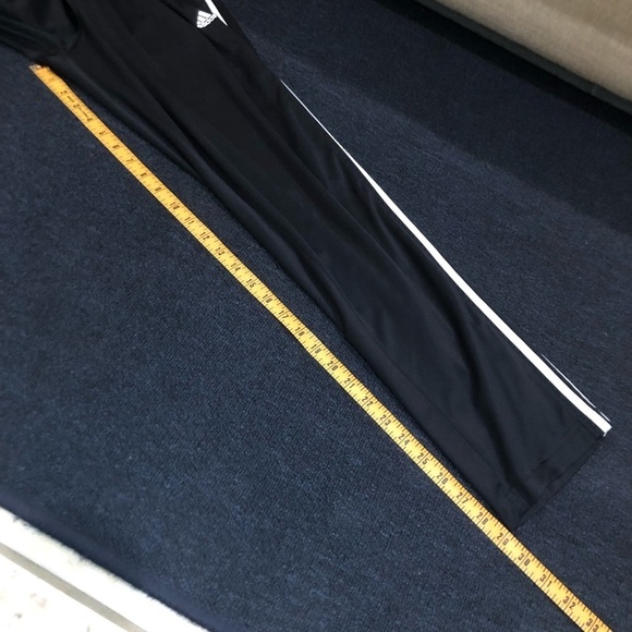 Adidas Black & White Striped Joggers with Elastic Waist Size Medium - Picture 8 of 8